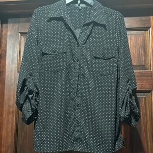 Black Polka Dot Shirt